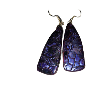 Deep Purple Dream Collection - Dagger Earrings