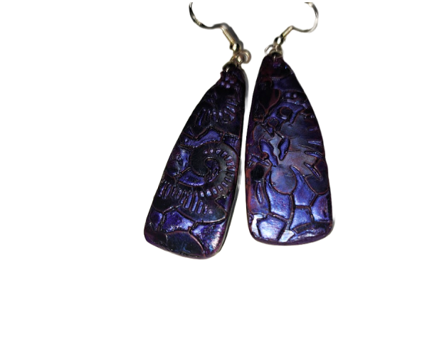 Deep Purple Dream Collection - Dagger Earrings